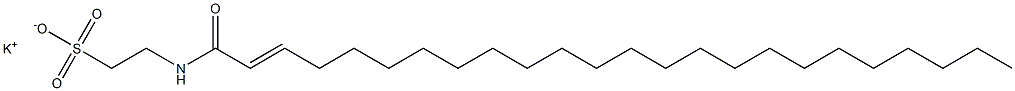 N-(1-Oxo-2-tetracosen-1-yl)taurine potassium salt Struktur