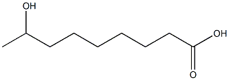 8-Hydroxypelargonic acid Struktur