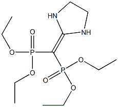 (Imidazolidin-2-ylidene)methylenebisphosphonic acid tetraethyl ester Struktur