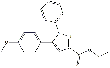 5-(4-Methoxyphenyl)-1-phenyl-1H-pyrazole-3-carboxylic acid ethyl ester Struktur