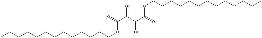 2,3-Dihydroxybutanedioic acid ditridecyl ester Struktur