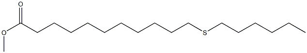 12-Thiaoctadecanoic acid methyl ester Struktur