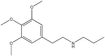 N-Propyl-3,4,5-trimethoxybenzeneethanamine Struktur