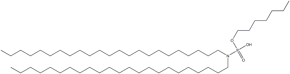 N,N-Ditricosylamidophosphoric acid hydrogen heptyl ester Struktur