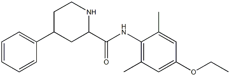 N-(4-Ethoxy-2,6-dimethylphenyl)-4-phenyl-2-piperidinecarboxamide Struktur