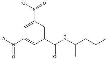 N-(1-Methylbutyl)-3,5-dinitrobenzamide Struktur