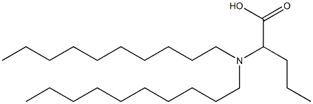 2-(Didecylamino)valeric acid Struktur