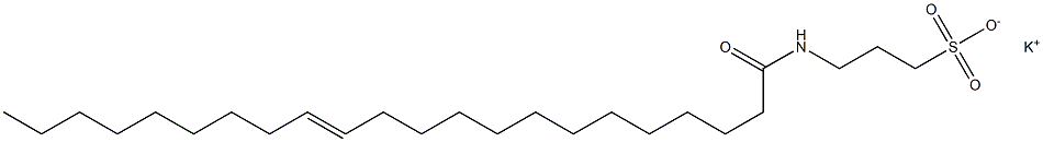 3-[[(E)-1-Oxo-13-docosen-1-yl]amino]-1-propanesulfonic acid potassium salt Struktur