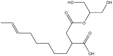 3-(6-Octenyl)succinic acid hydrogen 1-[2-hydroxy-1-(hydroxymethyl)ethyl] ester Struktur