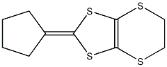 2-Cyclopentylidene-5,6-dihydro-1,3-dithiolo[4,5-b][1,4]dithiin Struktur