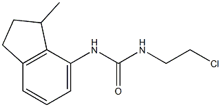 1-(2-Chloroethyl)-3-(3-methylindan-4-yl)urea Struktur