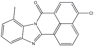 4-Chloro-9-methyl-7H-benzimidazo[2,1-a]benz[de]isoquinolin-7-one Struktur