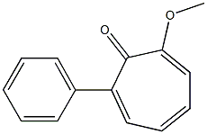 2-Methoxy-7-(phenyl)-2,4,6-cycloheptatrien-1-one Struktur