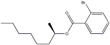 (-)-o-Bromobenzoic acid (R)-1-methylheptyl ester Struktur