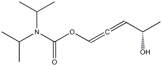 N,N-Diisopropylcarbamic acid [(4S)-4-hydroxy-1,2-pentadienyl] ester Struktur