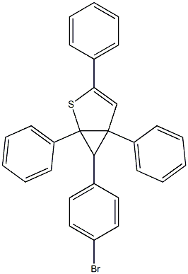 1,3,5-Triphenyl-6-(4-bromophenyl)-2-thiabicyclo[3.1.0]hex-3-ene Struktur