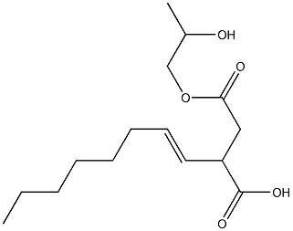 3-(1-Octenyl)succinic acid hydrogen 1-(2-hydroxypropyl) ester Struktur