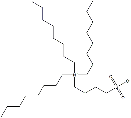 Trioctyl(4-sulfonatobutyl)aminium Struktur