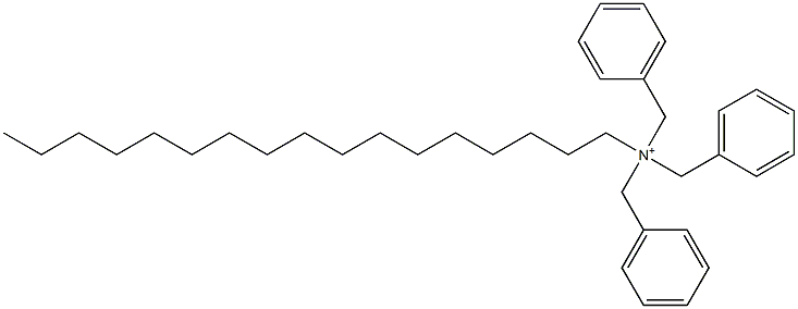 Heptadecyltribenzylaminium Struktur