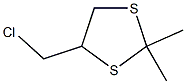 4-(Chloromethyl)-2,2-dimethyl-1,3-dithiolane Struktur