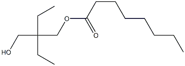 Octanoic acid 2-ethyl-2-(hydroxymethyl)butyl ester Struktur