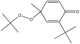 4-(1,1-Dimethylethylperoxy)-2-(1,1-dimethylethyl)-4-methyl-2,5-cyclohexadien-1-one Struktur