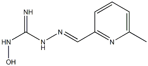 1-Hydroxy-3-[(6-methylpyridine-2-yl)methyleneamino]guanidine Struktur