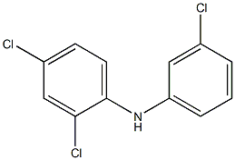 2,4-Dichlorophenyl 3-chlorophenylamine Struktur