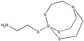 1-(2-Aminoethylthio)-2,8,9-trithia-5-aza-1-silabicyclo[3.3.3]undecane Struktur