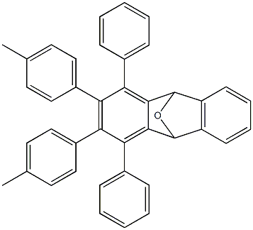 1,4-Diphenyl-2,3-bis(4-methylphenyl)-9,10-dihydro-9,10-epoxyanthracene Struktur