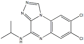 4-Isopropylamino-7,8-dichloro[1,2,4]triazolo[4,3-a]quinoxaline Struktur