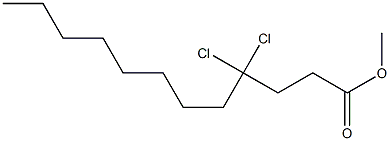 4,4-Dichlorododecanoic acid methyl ester Struktur