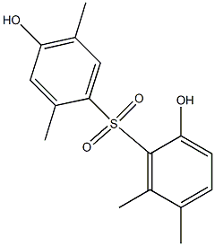 2,4'-Dihydroxy-2',5,5',6-tetramethyl[sulfonylbisbenzene] Struktur