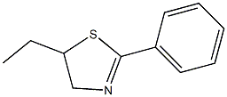 2-Phenyl-5-ethyl-2-thiazoline Struktur