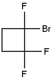 1-Bromo-1,2,2-trifluorocyclobutane Struktur