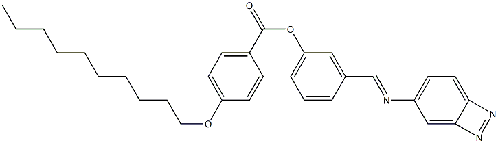 4-(Decyloxy)benzoic acid 3-[(azobenzen-4-yl)iminomethyl]phenyl ester Struktur