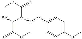 (2R,3R)-2-Hydroxy-3-(4-methoxybenzyloxy)succinic acid dimethyl ester Struktur