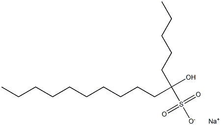 6-Hydroxyhexadecane-6-sulfonic acid sodium salt Struktur