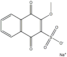 1,4-Dihydro-2-methoxy-1,4-dioxo-3-naphthalenesulfonic acid sodium salt Struktur