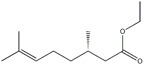 [S,(-)]-3,7-Dimethyl-6-octenoic acid ethyl ester Struktur