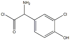 (Amino)(3-chloro-4-hydroxyphenyl)acetyl chloride Struktur