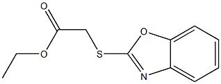 [(Benzoxazole-2-yl)thio]acetic acid ethyl ester Struktur