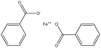 Dibenzoic acid iron(II) salt Struktur