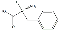 (S)-2-Amino-2-fluoro-3-phenylpropionic acid Struktur