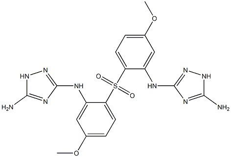 [(5-Amino-1H-1,2,4-triazol-3-yl)amino](4-methoxyphenyl) sulfone Struktur