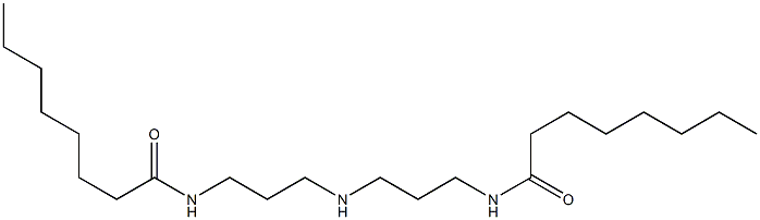 N,N'-[Iminobis(3,1-propanediyl)]bis(octanamide) Struktur