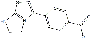 6,7-Dihydro-3-(p-nitrophenyl)-5H-imidazo[2,1-b]thiazol-4-ium Struktur