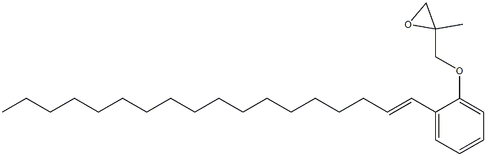 2-(1-Octadecenyl)phenyl 2-methylglycidyl ether Struktur