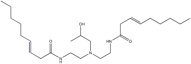 N,N'-[2-Hydroxypropyliminobis(2,1-ethanediyl)]bis(3-nonenamide) Struktur