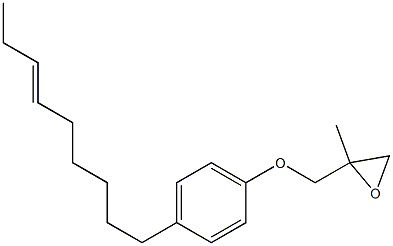 4-(6-Nonenyl)phenyl 2-methylglycidyl ether Struktur